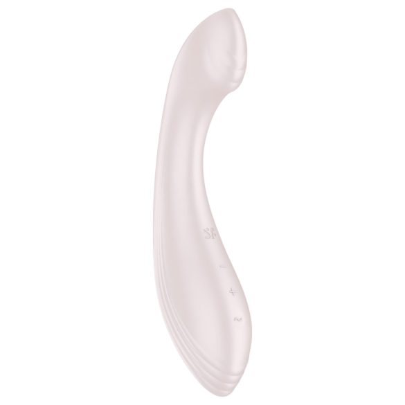 Satisfyer G-Force - vibrador punto G recargable e impermeable - color beige