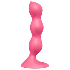   Satisfyer Triple Ball-R - plug anal vibrador con bolas - silicona rosa