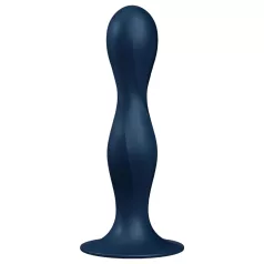 Satisfyer Double Ball-R - dildo con peso - silicona azul