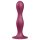 Doble Bola Satisfyer - Dildo Rojo con Ventosa y Peso Incorporado
