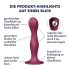 Doble Bola Satisfyer - Dildo Rojo con Ventosa y Peso Incorporado