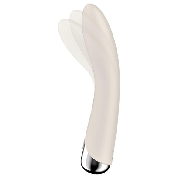 Satisfyer - Vibrador punto G cabeza giratoria - silicona beige