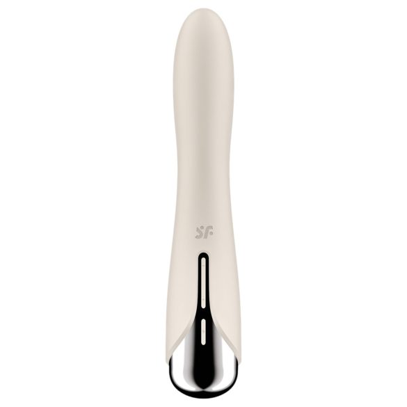 Satisfyer - Vibrador punto G cabeza giratoria - silicona beige