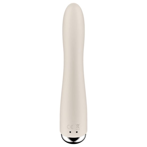 Satisfyer - Vibrador punto G cabeza giratoria - silicona beige