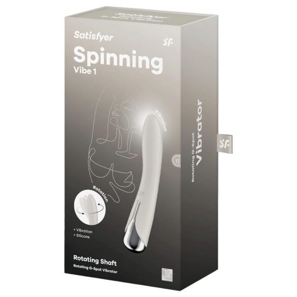 Satisfyer - Vibrador punto G cabeza giratoria - silicona beige