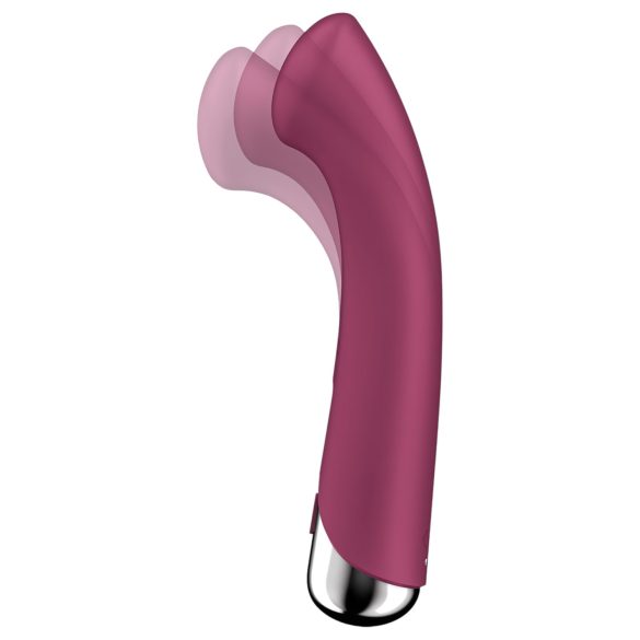 Satisfyer - Vibrador punto G rotatorio - silicona roja