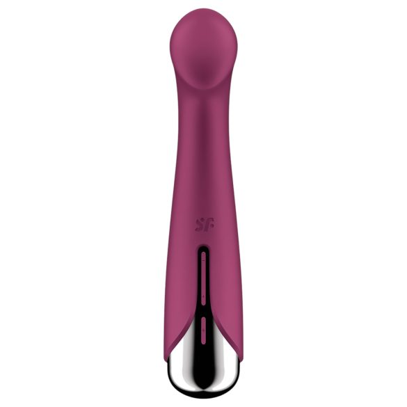 Satisfyer - Vibrador punto G rotatorio - silicona roja