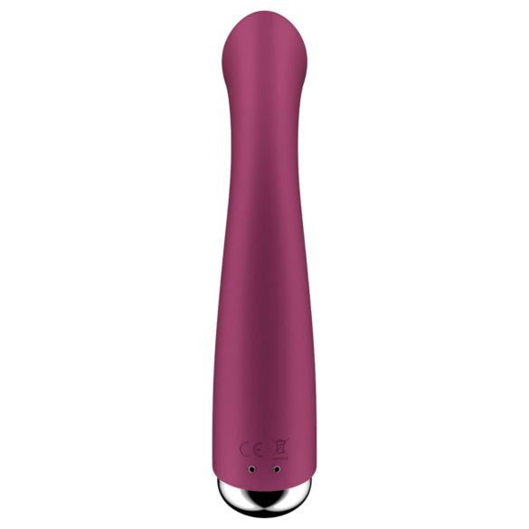 Satisfyer - Vibrador punto G rotatorio - silicona roja