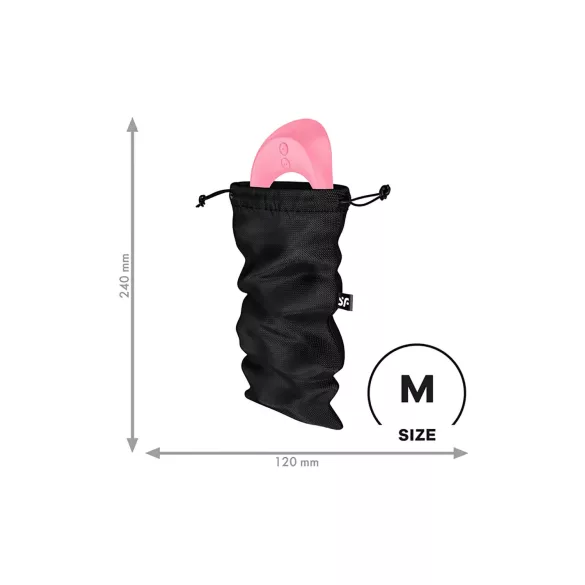 Satisfyer Treasure Bag - bolsa de almacenamiento discreta mediana - negro