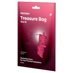 Satisfyer Treasure Bag M - bolsa discreta mediana (rosada)