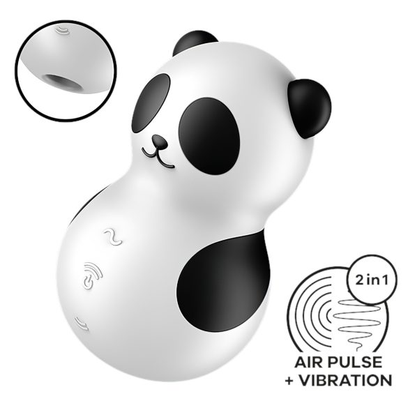 Satisfyer Pocket Panda - estimulador de clítoris por ondas (negro)