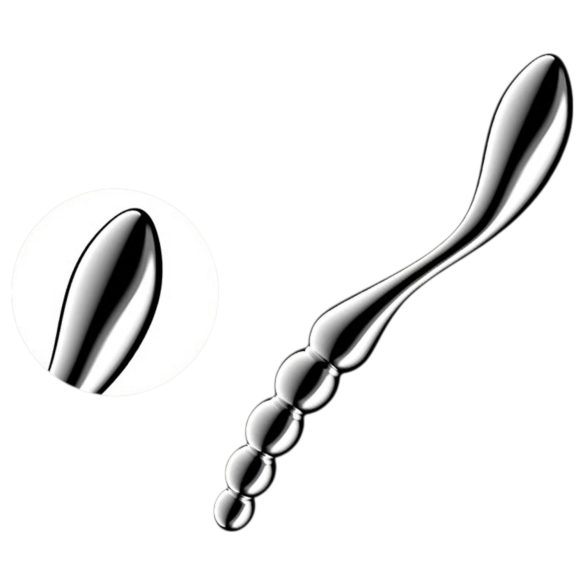 Satisfyer Star Force 1 - Dildo de Acero con Esferas (Plata)