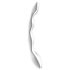 Cresta Cósmica 2 de Satisfyer – Consolador Metálico Ondulado (Plata)