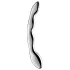 Satisfyer Cosmic Crest 2 - consolador metálico curvado - acero plateado