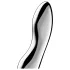 Satisfyer Cosmic Crest 2 - consolador metálico curvado - acero plateado