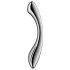 Satisfyer Pure Gravity 1 - consolador de acero acanalado (plateado)