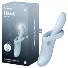   Satisfyer Heat Flex 4 - vibrador con brazo para el clítoris con función de calor (azul)