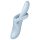Satisfyer Heat Flex 4 - Vibrador Plateado con Calor y Estimulador de Clítoris