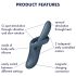 Satisfyer Heat Flex 4 - Vibrador con Calor y Estimulador de Clítoris (Gris)