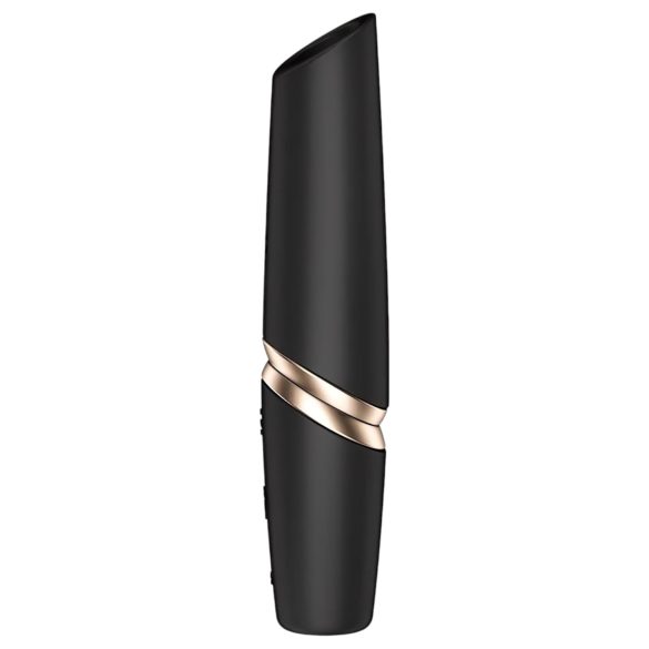 Satisfyer Perfect Kiss - vibrador lápiz labial (negro)