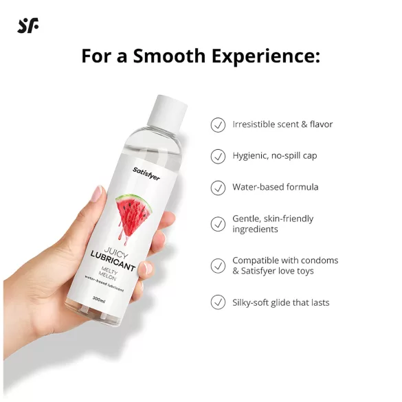 Satisfyer - lubricante íntimo sabor sandía - 300 ml