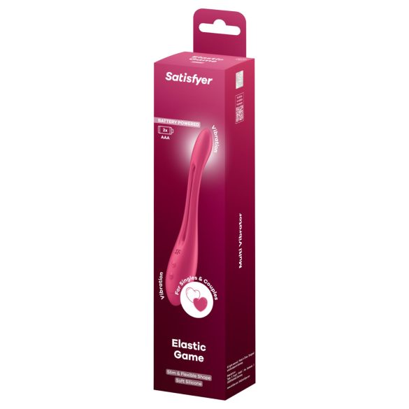 Satisfyer Elastic Game - vibrador para pareja flexible - silicona rosa