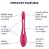Satisfyer Elastic Game - vibrador para pareja flexible - silicona rosa