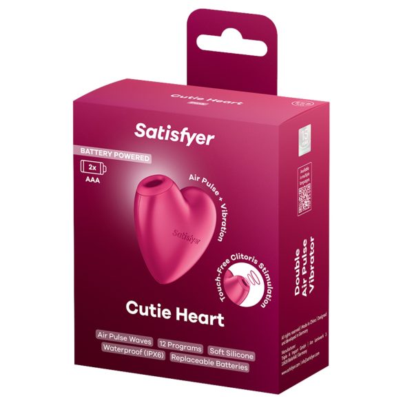 Satisfyer Cutie Heart - succionador de clítoris ondas de aire - rosa