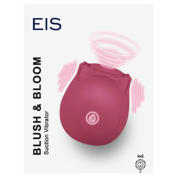 EIS Blush&Bloom - succionador vibrador recargable - silicona roja
