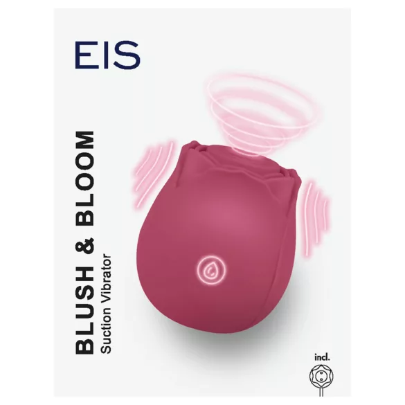 EIS Blush&Bloom - vibrador succionador y vibrador (rojo)