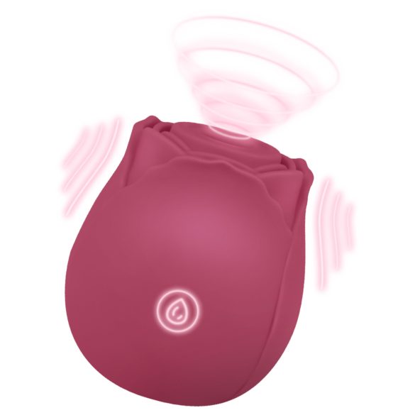 EIS Blush&Bloom - succionador vibrador recargable - silicona roja