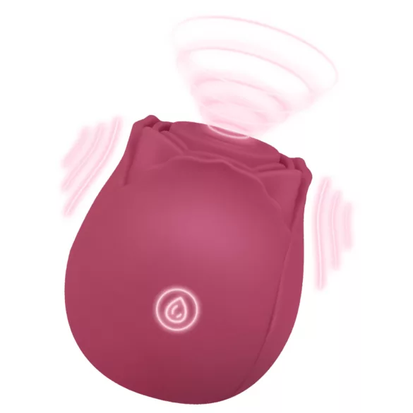 EIS Blush&Bloom - vibrador succionador y vibrador (rojo)