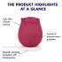 EIS Blush&Bloom - vibrador succionador y vibrador (rojo)