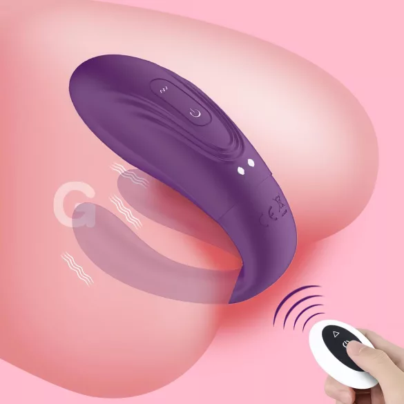 Mrow - vibrador para parejas recargable impermeable 3 motores silicona lila