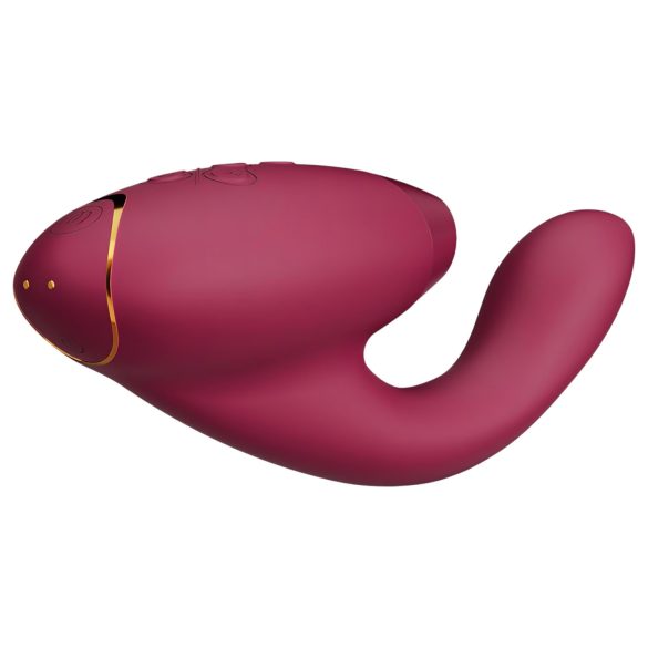 Womanizer Duo 2 - Vibrador doble punto G y clítoris - silicona roja