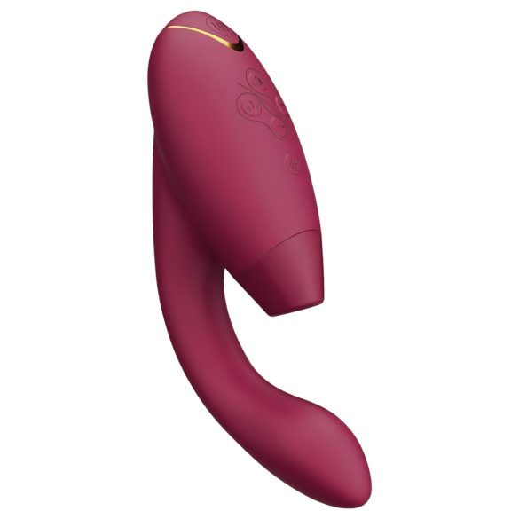 Womanizer Duo 2 - Vibrador doble punto G y clítoris - silicona roja