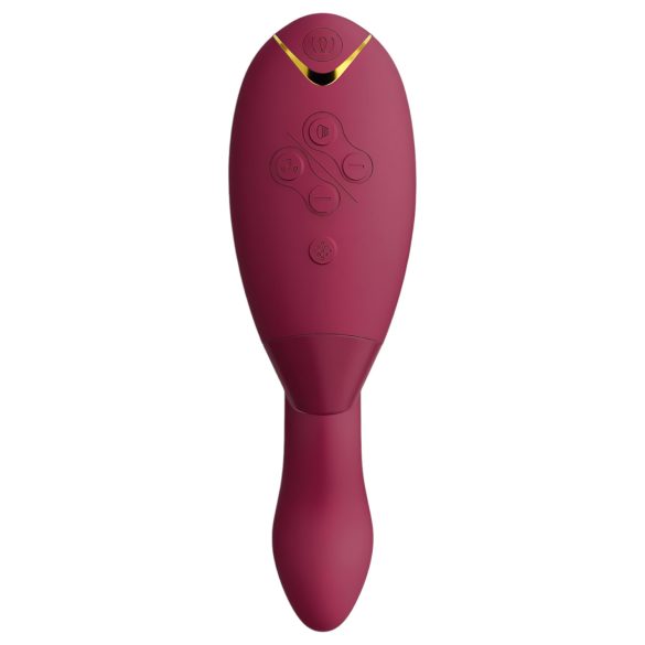 Womanizer Duo 2 - Vibrador doble punto G y clítoris - silicona roja