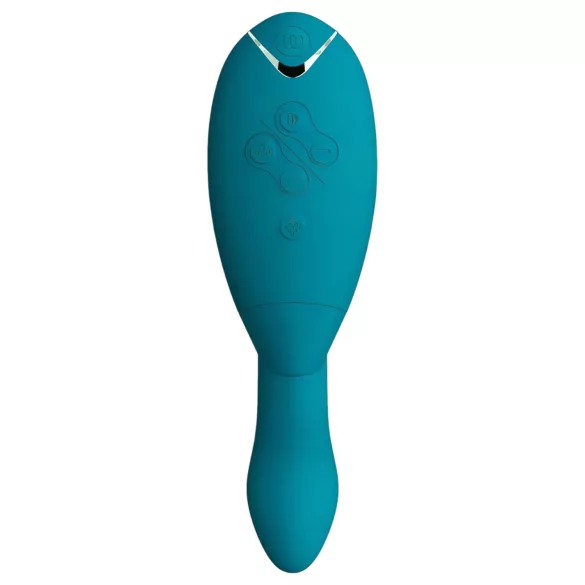 Womanizer Duo 2 - estimulador 2 en 1 punto G y clítoris - silicona verde