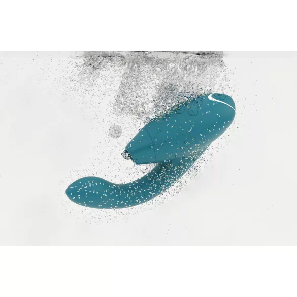 Womanizer Duo 2 - estimulador 2 en 1 punto G y clítoris - silicona verde