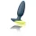 ROMP Bass - plug anal vibrador - silicona - verde