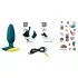 ROMP Bass - plug anal vibrador - silicona - verde