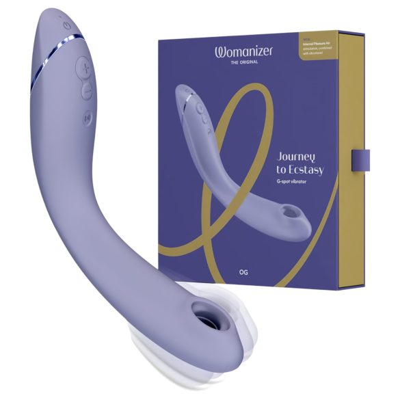 Womanizer OG - recargable vibrador 2en1 para el punto G y ondas de aire (lila)