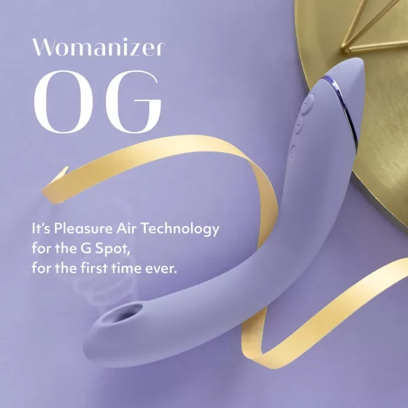Womanizer OG - vibrador punto G 2 en 1 recargable con succión de aire - lila