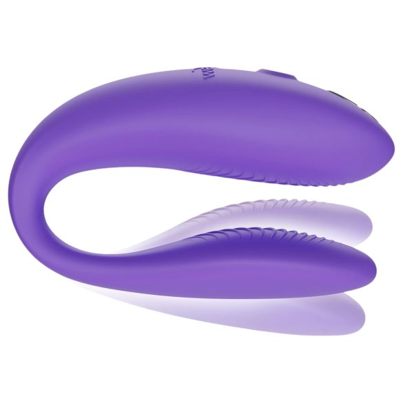We-Vibe Sync Go - vibrador para pareja recargable control app - silicona lila