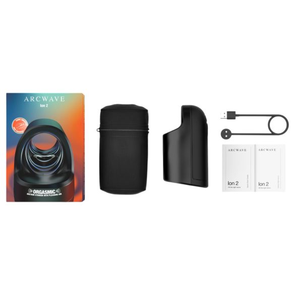 Arcwave Ion2 - masturbador masculino por aire - silicona negra