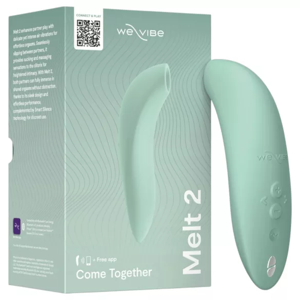 We-Vibe Melt 2 - Estimulador de clítoris por ondas de aire controlado por app (turquesa)