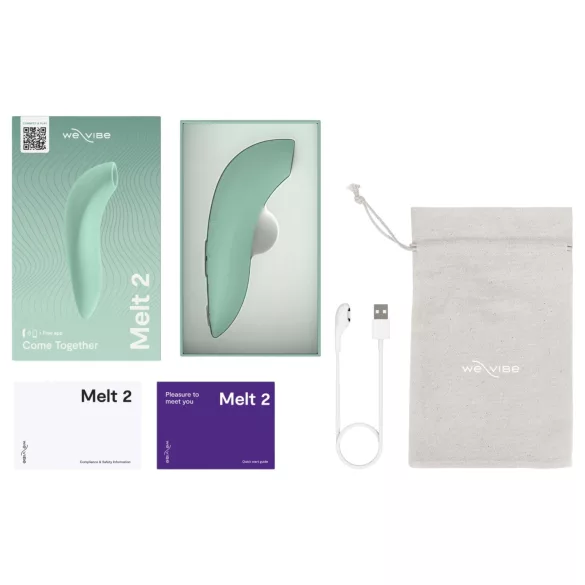 We-Vibe Melt 2 - Estimulador de clítoris por ondas de aire controlado por app (turquesa)