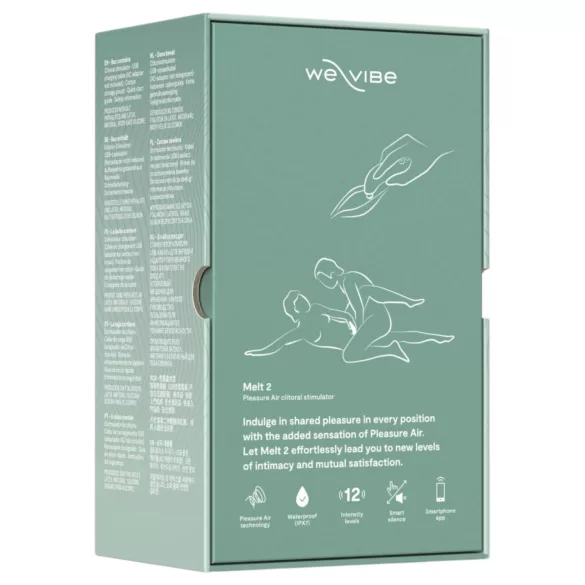 We-Vibe Melt 2 - Estimulador de clítoris por ondas de aire controlado por app (turquesa)