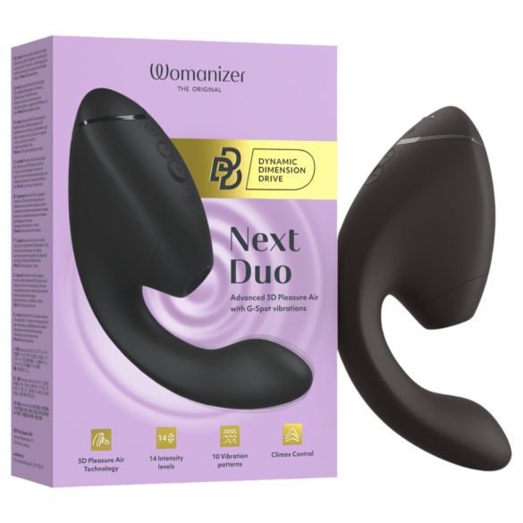 Womanizer Next Duo - Vibrador 2en1 para Punto G (negro)