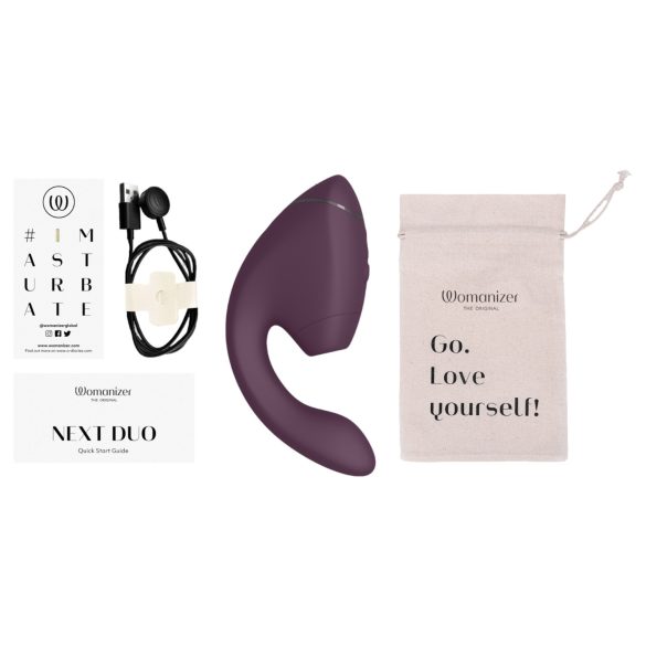 Womanizer Next Duo - Vibrador 2 en 1 punto G y succión - silicona lila